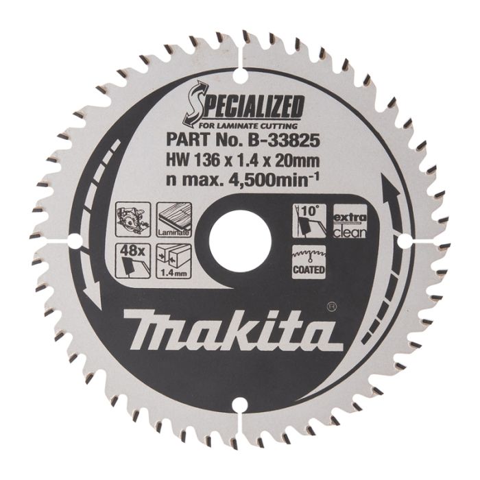 Bild von Makita Sägeblatt Specialized 136 x 20 mm, 48Z Bild von Makita Sägeblatt Specialized 136 x 20 mm, 48Z