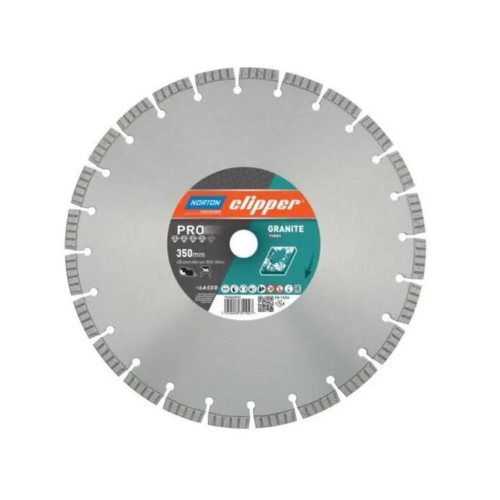 Bild von Norton Clipper Diamantscheibe Pro Granite Turbo- 125 Ø mm Bild von Norton Clipper Diamantscheibe Pro Granite Turbo- 125 Ø mm