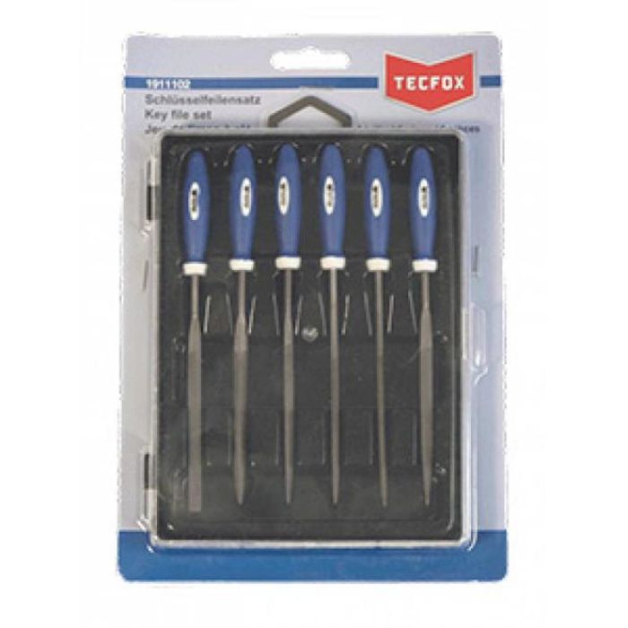 Bild von Tecfox Schlüsselfeilensatz 6-teilig in Tasche Bild von Tecfox Schlüsselfeilensatz 6-teilig in Tasche