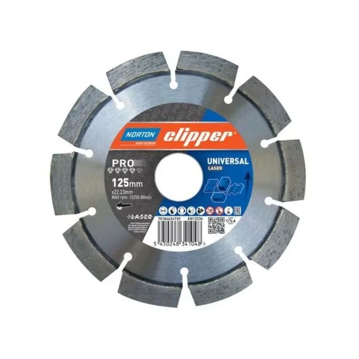 Bild von Norton Clipper Diamantscheibe Pro Universal Laser Ø700 x 25,4 für CM70 Alu Bild von Norton Clipper Diamantscheibe Pro Universal Laser Ø700 x 25,4 für CM70 Alu