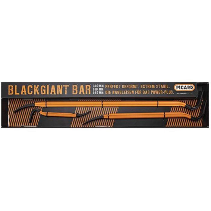 Foto von Picard Blackgiant Bar Nageleisenset 3-tlg. 300, 610, 930 mm, aus einem Stück geschmiedet Foto von Picard Blackgiant Bar Nageleisenset 3-tlg. 300, 610, 930 mm, aus einem Stück geschmiedet