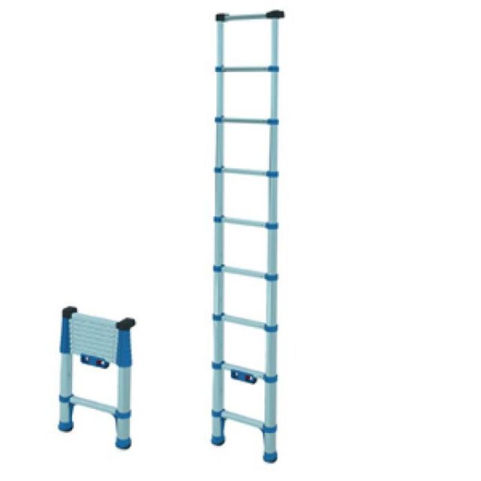 Bild von Zarges Compactstep L 9 Teleskop-Sprossen-Anlegeleiter Leiterlänge max 2,66m, Arbeitshöhe 3,4m Bild von Zarges Compactstep L 9 Teleskop-Sprossen-Anlegeleiter Leiterlänge max 2,66m, Arbeitshöhe 3,4m
