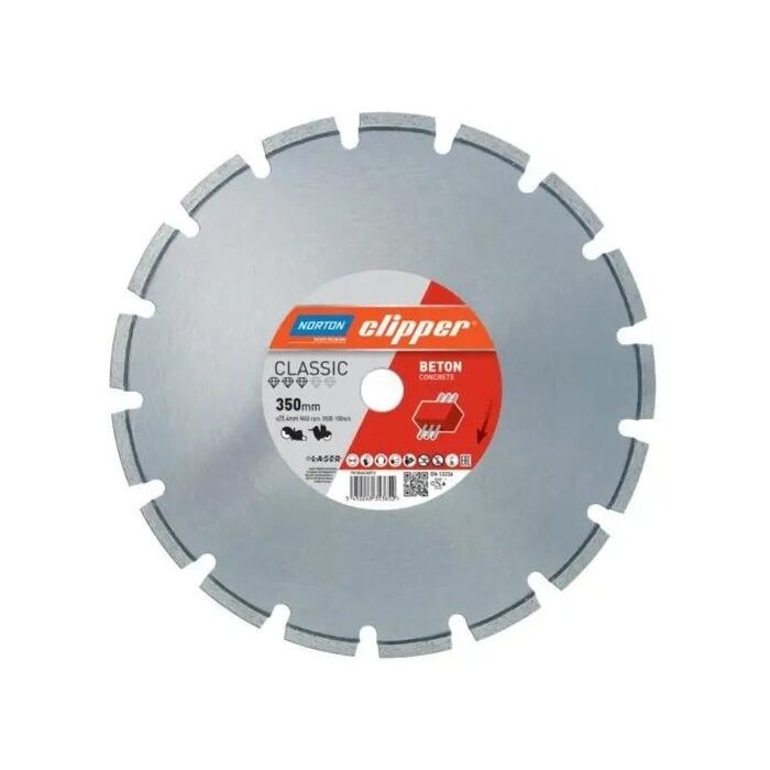 Foto von Norton Clipper Diamantscheibe Classic Beton - 450 Ø mm Foto von Norton Clipper Diamantscheibe Classic Beton - 450 Ø mm