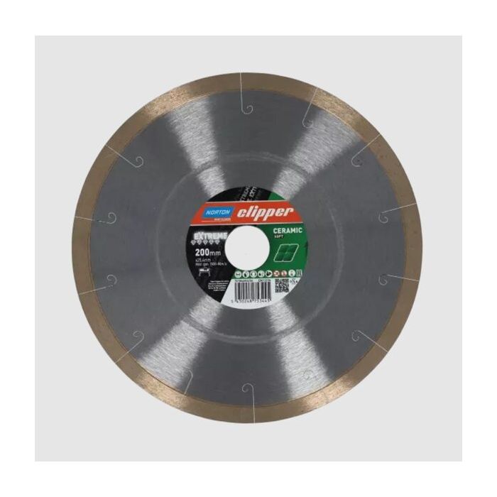 Bild von Norton Clipper Diamantscheibe Extreme Ceramic Soft Ø230 x 25,4 Bild von Norton Clipper Diamantscheibe Extreme Ceramic Soft Ø230 x 25,4