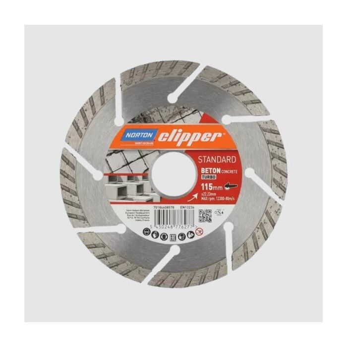 Bild von Norton Clipper Diamantscheibe Standard Beton Turbo Ø350 mm Bild von Norton Clipper Diamantscheibe Standard Beton Turbo Ø350 mm
