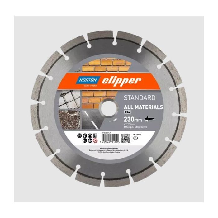 Foto von Norton Clipper Diamantscheibe Standard 4x4 Ø350 Foto von Norton Clipper Diamantscheibe Standard 4x4 Ø350