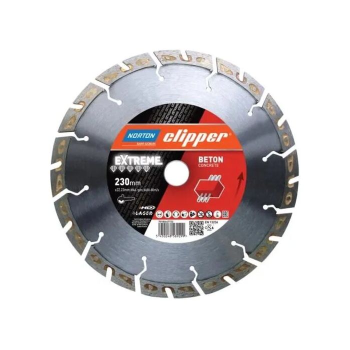 Foto von Norton Clipper Diamantscheibe Extreme Beton -800 Ø mm Foto von Norton Clipper Diamantscheibe Extreme Beton -800 Ø mm