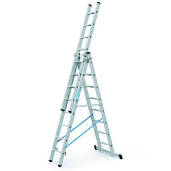 Foto von Zarges Mehrzweckleiter Skymaster Plus X, 3x10 Sprossen Oberleiter mit Stufen, Leiterlänge 6,93m Foto von Zarges Mehrzweckleiter Skymaster Plus X, 3x10 Sprossen Oberleiter mit Stufen, Leiterlänge 6,93m