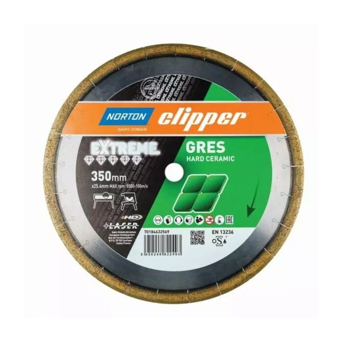 Bild von Norton Clipper Diamantscheibe Extreme Gres Silencio Ø250 Bild von Norton Clipper Diamantscheibe Extreme Gres Silencio Ø250