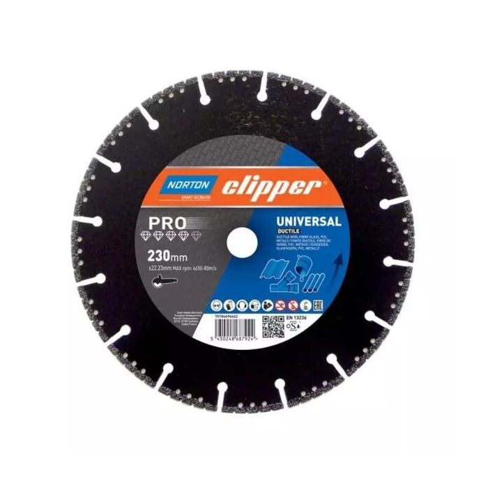Bild von Norton Clipper Diamantscheibe Pro Universal Ductile - 400 Ø mm Bild von Norton Clipper Diamantscheibe Pro Universal Ductile - 400 Ø mm