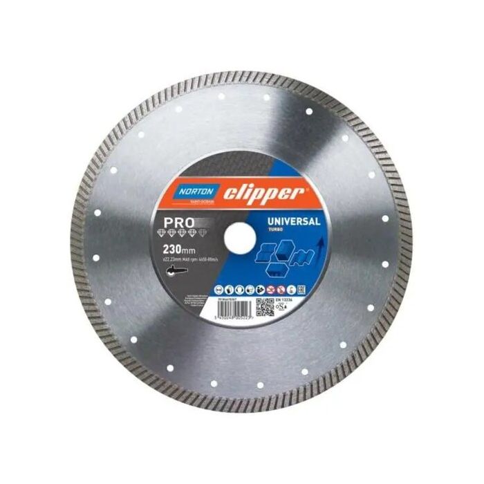 Foto von Norton Clipper Diamantscheibe Pro Universal Turbo - 180 Ø mm Foto von Norton Clipper Diamantscheibe Pro Universal Turbo - 180 Ø mm