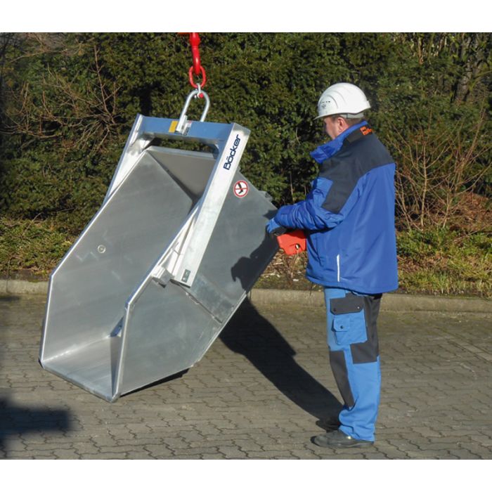 Bild von Böcker Kippmulde KM 1000 Tragfähigkeit 1000 kg, Fassungsvermögen 625 l Bild von Böcker Kippmulde KM 1000 Tragfähigkeit 1000 kg, Fassungsvermögen 625 l