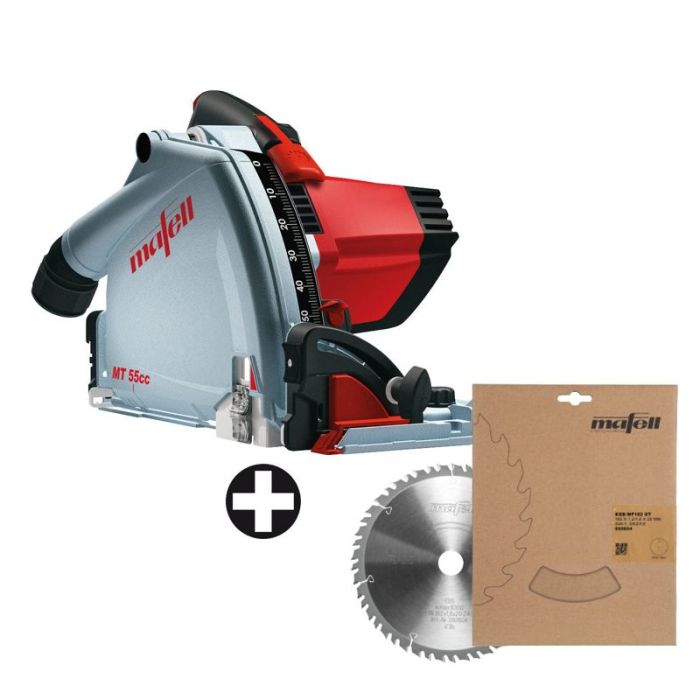 Bild von Mafell Tauchsäge MT 55 cc Fan-Set im T-MAX, inkl. Sägeblatt KSB-WF162 GT, 162 x 1,2/1,8 x 20 mm, Z49 Bild von Mafell Tauchsäge MT 55 cc Fan-Set im T-MAX, inkl. Sägeblatt KSB-WF162 GT, 162 x 1,2/1,8 x 20 mm, Z49
