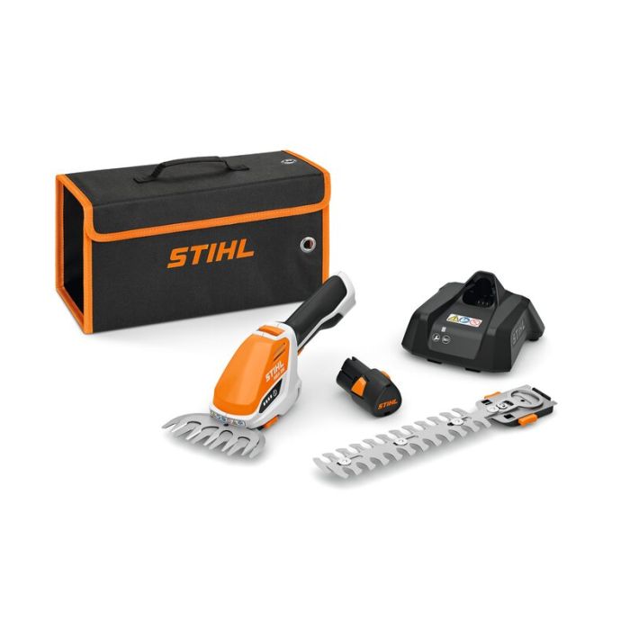 Foto von Stihl Akku-Strauchschere HSA 26 - Set, Schnittl. 20cm, Zahnabstand 19mm, Gras-/Strauchmesser Foto von Stihl Akku-Strauchschere HSA 26 - Set, Schnittl. 20cm, Zahnabstand 19mm, Gras-/Strauchmesser