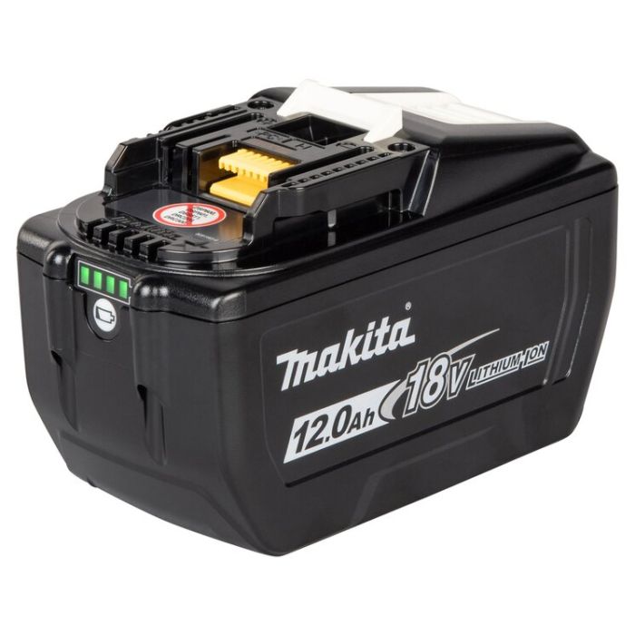 Bild von Makita Ersatzakku BL18120 18 V / 12,0 Ah, mit Ladestandsanzeige Bild von Makita Ersatzakku BL18120 18 V / 12,0 Ah, mit Ladestandsanzeige