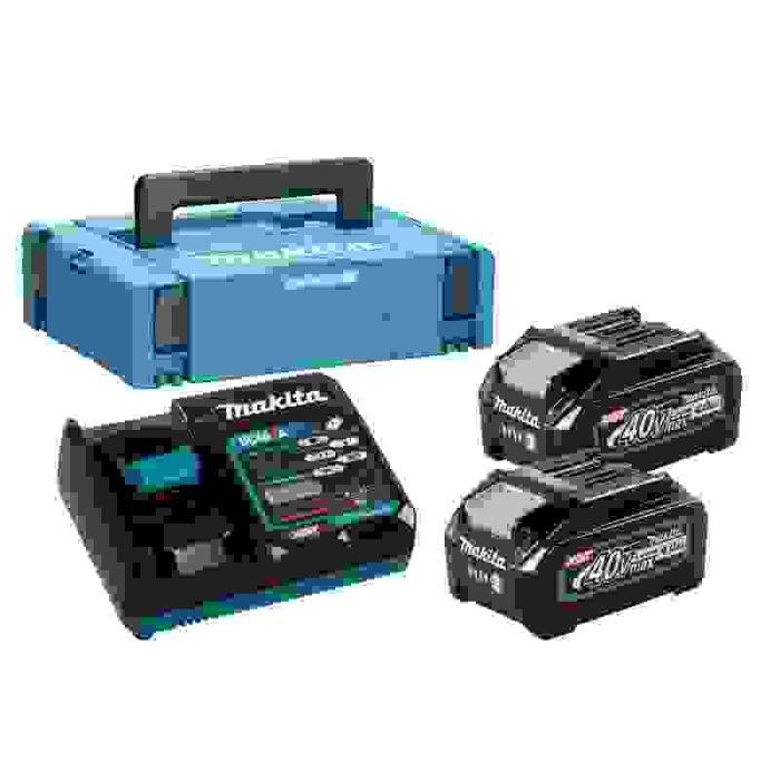 Bild von Makita Akku-Starter-Set 191J97-1 mit 40 Volt 2x 4,0 Ah Akkus & 1x Schnellladegerät Bild von Makita Akku-Starter-Set 191J97-1 mit 40 Volt 2x 4,0 Ah Akkus & 1x Schnellladegerät