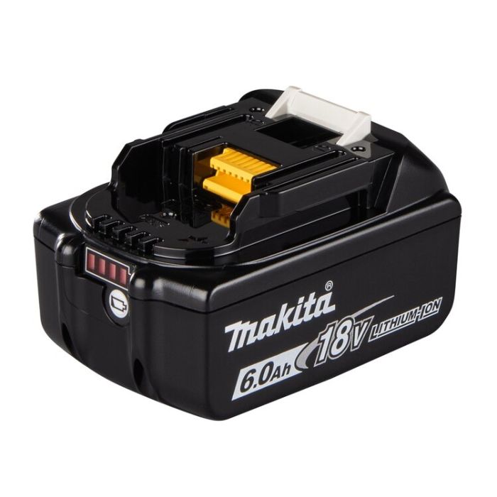 Foto von Makita Ersatzakku BL1860 B 18 Volt, 6,0 Ah, mit Kapazitätsanzeige Foto von Makita Ersatzakku BL1860 B 18 Volt, 6,0 Ah, mit Kapazitätsanzeige