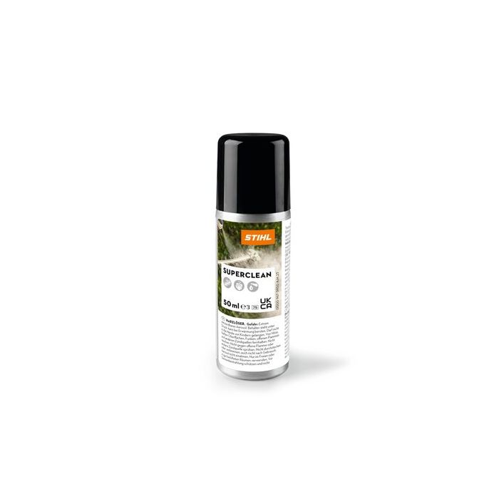 Foto von Stihl Harzlöser Superclean, 50 ml, lösen von Harz und Schmutz, Schmiermittel und Korrosionsschutz Foto von Stihl Harzlöser Superclean, 50 ml, lösen von Harz und Schmutz, Schmiermittel und Korrosionsschutz