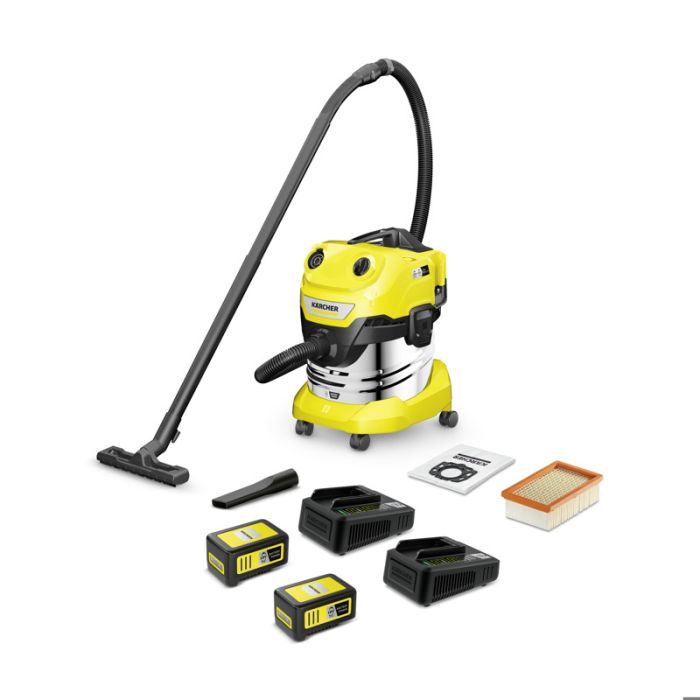 Bild von Kärcher Nass-/ Trockensauger WD 4-18 S Dual Battery Set V-20/22 *EU Bild von Kärcher Nass-/ Trockensauger WD 4-18 S Dual Battery Set V-20/22 *EU