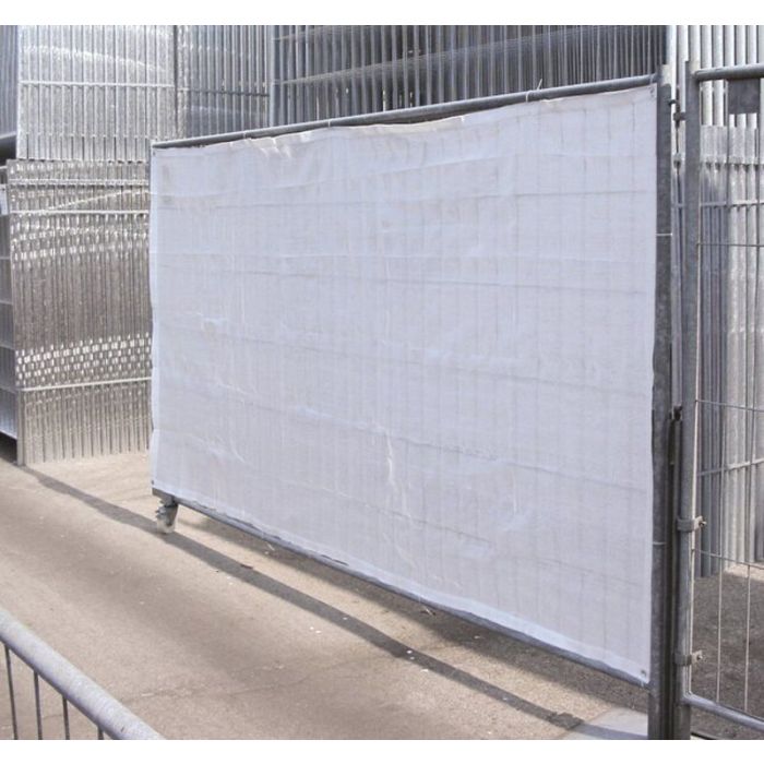Foto von Müba Bauzaunnetz weiß passend für Bauzaunfeld 3,50 x 2,0 m Foto von Müba Bauzaunnetz weiß passend für Bauzaunfeld 3,50 x 2,0 m