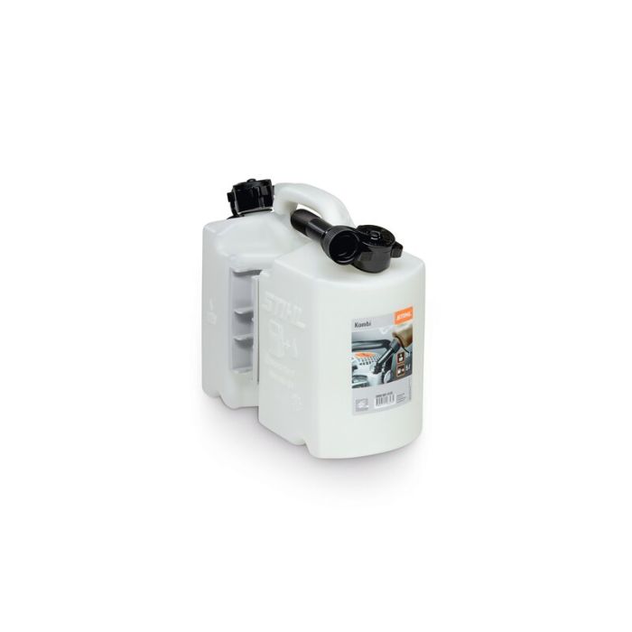 Bild von Stihl Kombikanister Profi Transparent, für 5L Kraftstoff und 3L Sägekettenöl, kindersichere Bild von Stihl Kombikanister Profi Transparent, für 5L Kraftstoff und 3L Sägekettenöl, kindersichere