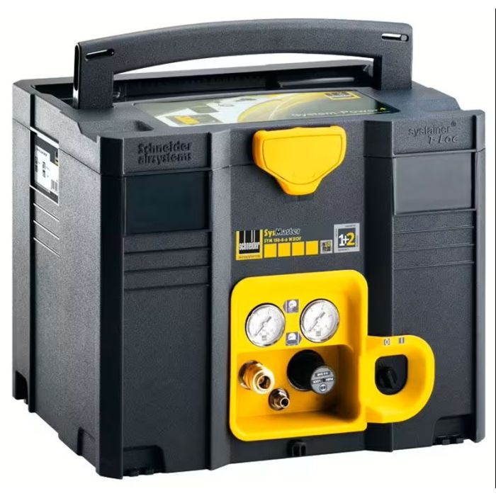 Foto von Schneider Kompressor Sysmaster SYM 150-8-6 WXOF 150 l/min. Ansaugleistung, 8 bar, 6 Liter Behälter Foto von Schneider Kompressor Sysmaster SYM 150-8-6 WXOF 150 l/min. Ansaugleistung, 8 bar, 6 Liter Behälter