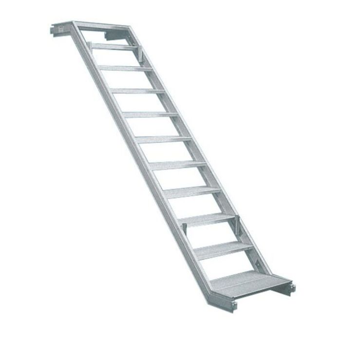Bild von Müba Aluminium-Gerüsttreppe, Fix 70 für Feldhöhe 2,00 m und Feldlänge 2,50m Bild von Müba Aluminium-Gerüsttreppe, Fix 70 für Feldhöhe 2,00 m und Feldlänge 2,50m