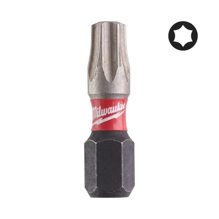 Bild von Milwaukee Shockwave Bit TX27 25 mm VPE = 2 Stück Bild von Milwaukee Shockwave Bit TX27 25 mm VPE = 2 Stück