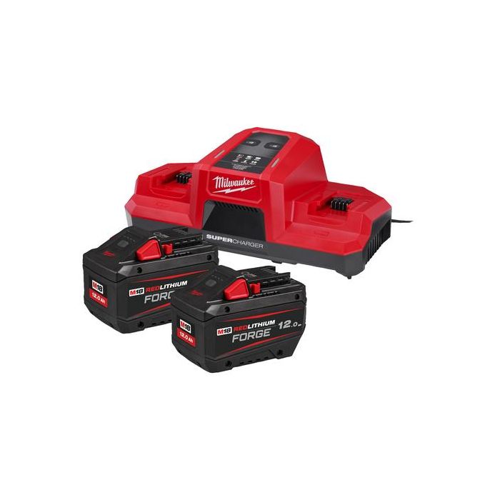 Foto von Milwaukee Akku-Starterset M18 FORGENRG-122 Energy-Kit, mit 2 Akkus 12,0 AH M18 FB 12 Forge Foto von Milwaukee Akku-Starterset M18 FORGENRG-122 Energy-Kit, mit 2 Akkus 12,0 AH M18 FB 12 Forge