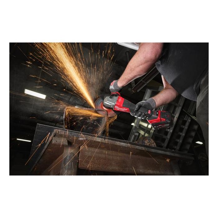 Bild von Milwaukee 18V Akku Hochleistungswinkelschleifer M18 FHSAGO180VXPDB2-0X, ONE Key, für 180mm Scheiben, Bild von Milwaukee 18V Akku Hochleistungswinkelschleifer M18 FHSAGO180VXPDB2-0X, ONE Key, für 180mm Scheiben,