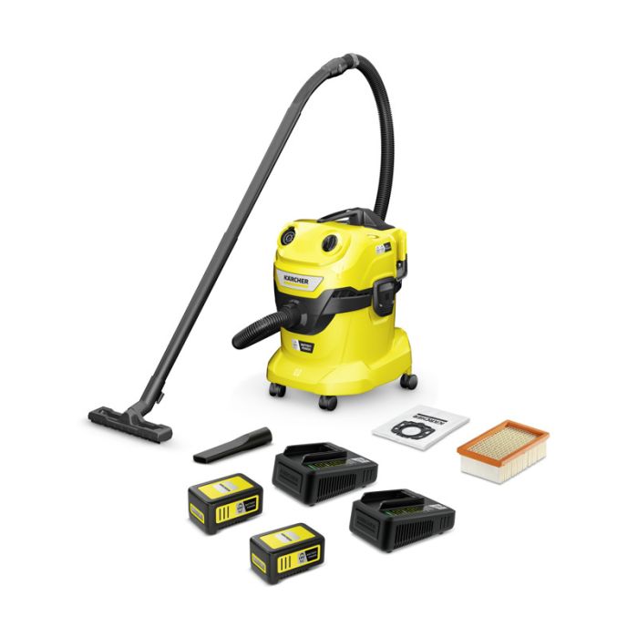 Bild von Kärcher Nass-/ Trockensauger WD 4-18 Dual Battery Set V-20/22 Bild von Kärcher Nass-/ Trockensauger WD 4-18 Dual Battery Set V-20/22