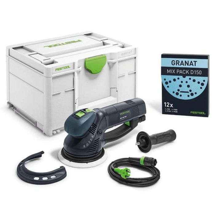 Foto von Festool Exzenterschleifer Rotex RO 150 FEQ-Plus inkl. FastFix Schleifteller Ø 150 mm (weich W) Foto von Festool Exzenterschleifer Rotex RO 150 FEQ-Plus inkl. FastFix Schleifteller Ø 150 mm (weich W)