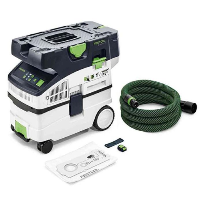 Foto von Festool Akku-Absaugmobil CTLC MIDI I-BasicCLEANTEC für 2x18 Volt Akkus, ohne Akkus, ohne Ladegerät Foto von Festool Akku-Absaugmobil CTLC MIDI I-BasicCLEANTEC für 2x18 Volt Akkus, ohne Akkus, ohne Ladegerät