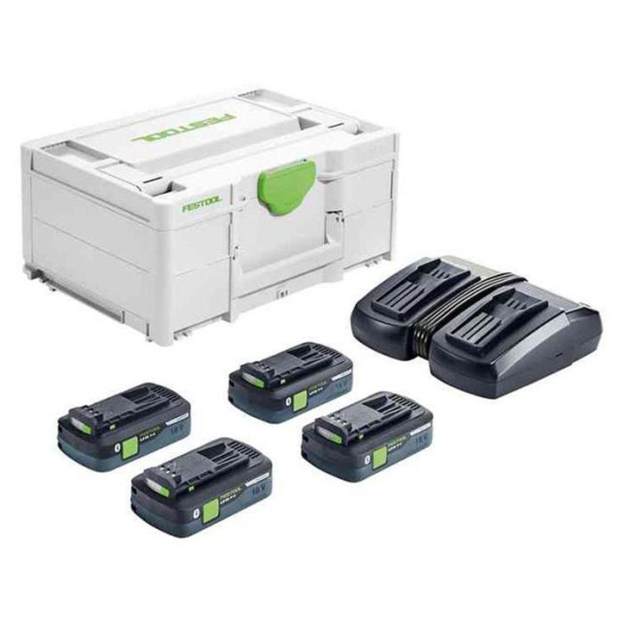 Foto von Festool Energie-Set SYS 18V 4x4,0/TCL 6 DUO Schnellladegerät TCL 6 Duo Foto von Festool Energie-Set SYS 18V 4x4,0/TCL 6 DUO Schnellladegerät TCL 6 Duo