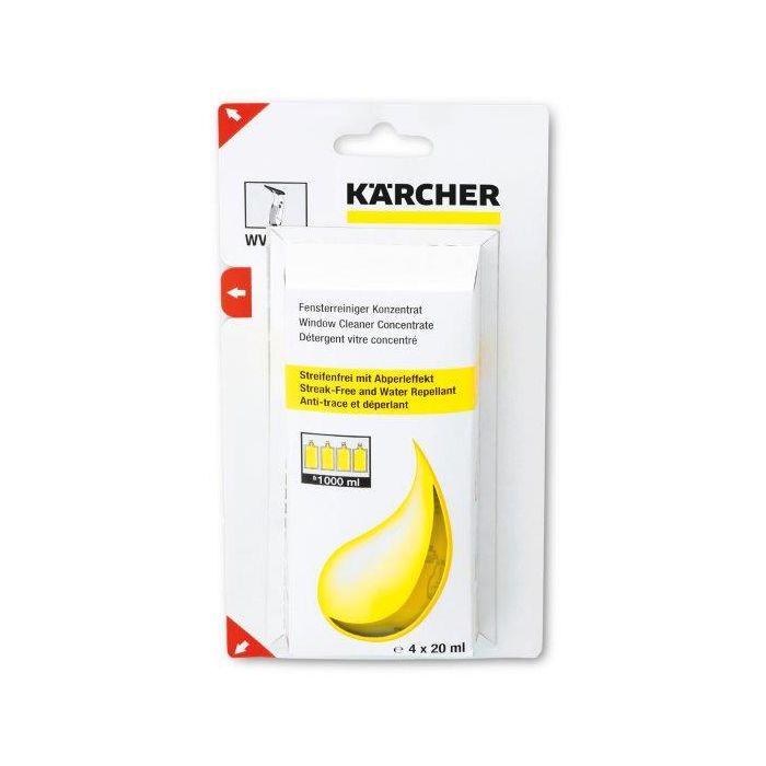 Foto von Kärcher Glasreiniger-Konzentrat RM 503, 4 x 20 ml Foto von Kärcher Glasreiniger-Konzentrat RM 503, 4 x 20 ml