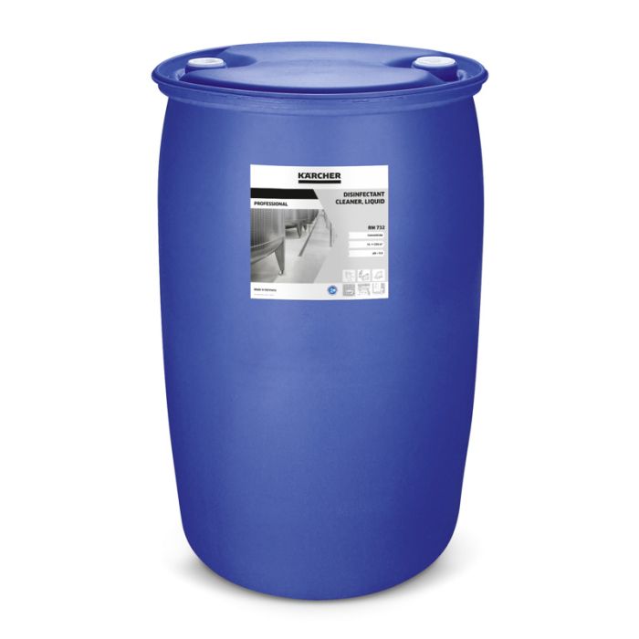 Foto von Kärcher Desinfektionsreiniger, flüssig RM 732, 200l Foto von Kärcher Desinfektionsreiniger, flüssig RM 732, 200l