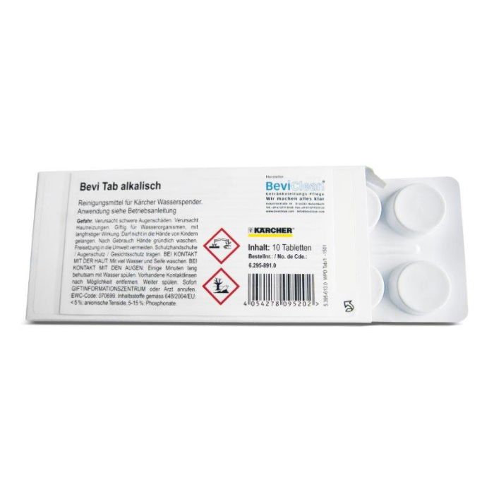 Bild von Kärcher RM Bevi Tab GBP 1x10 Tab alkalisch Bild von Kärcher RM Bevi Tab GBP 1x10 Tab alkalisch
