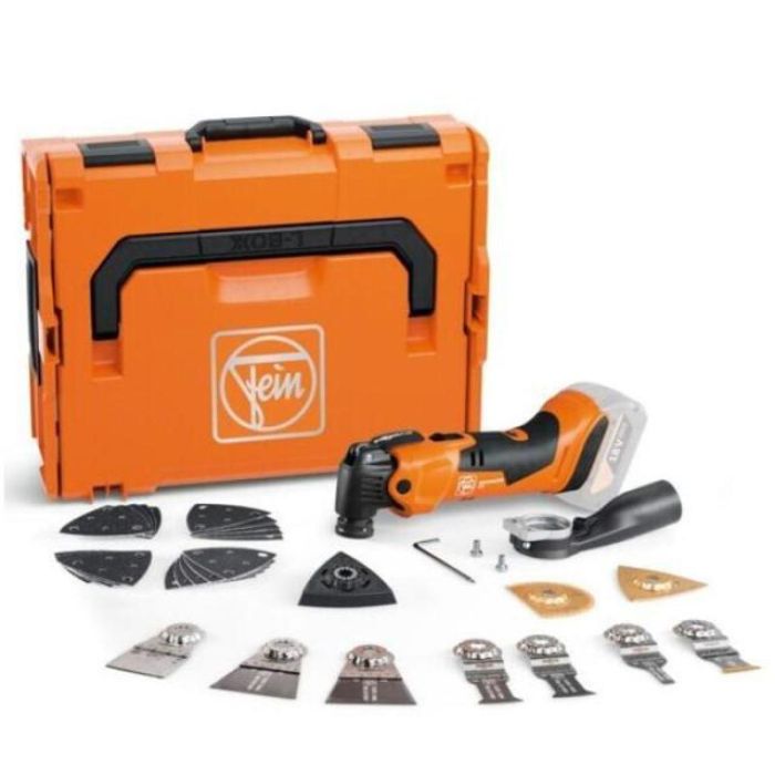 Bild von Fein Akku-MultiMaster AMM 500 PLUS Top AS 18 V, mit Zubehör, ohne Akkus und Ladegerät Bild von Fein Akku-MultiMaster AMM 500 PLUS Top AS 18 V, mit Zubehör, ohne Akkus und Ladegerät