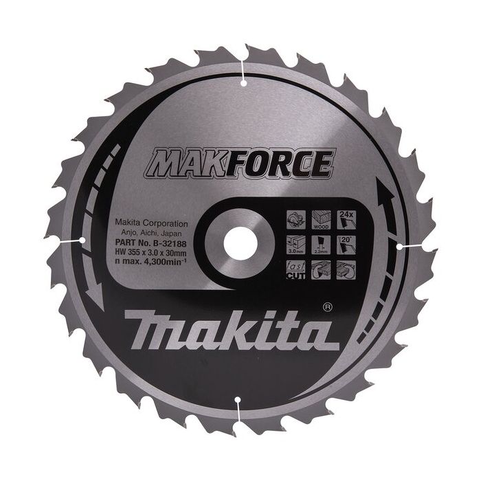 Bild von Makita Sägeblatt 355x30 Z24 Bild von Makita Sägeblatt 355x30 Z24