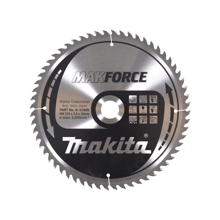 Foto von Makita Sägeblatt 270x30x60Z MAKFORCE Foto von Makita Sägeblatt 270x30x60Z MAKFORCE