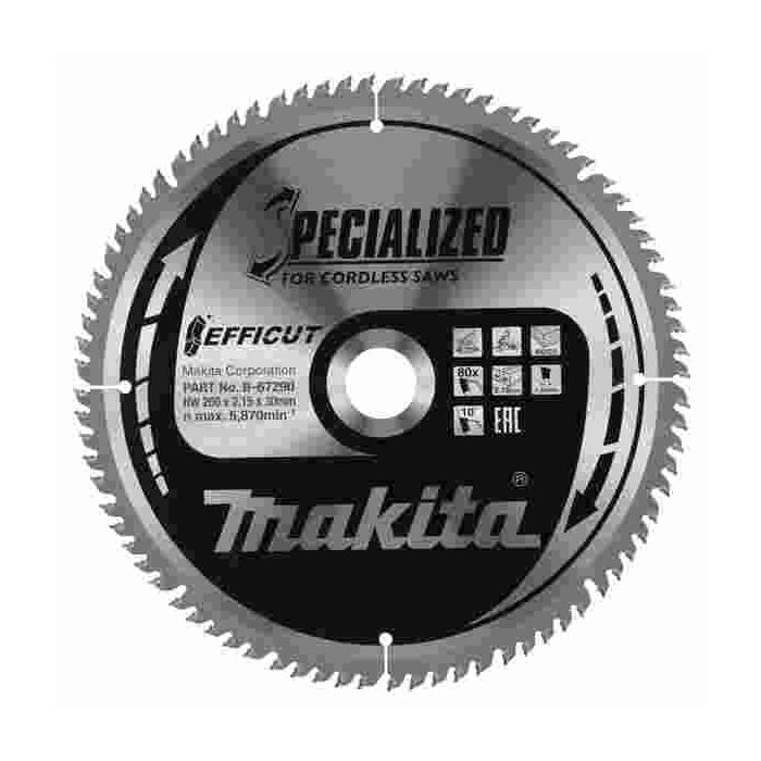 Foto von Makita EFFICUT Sägeblatt 260 x 30 mm 80Z Foto von Makita EFFICUT Sägeblatt 260 x 30 mm 80Z