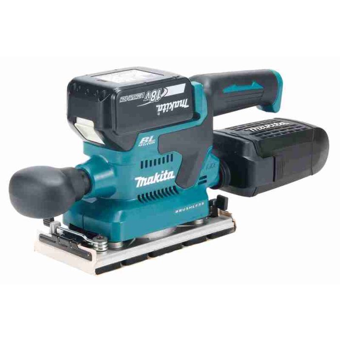 Foto von Makita Akku-Schwingschleifer DBO380ZJ für 18 Volt Akkus, ohne Akku, ohne Ladegerät Foto von Makita Akku-Schwingschleifer DBO380ZJ für 18 Volt Akkus, ohne Akku, ohne Ladegerät