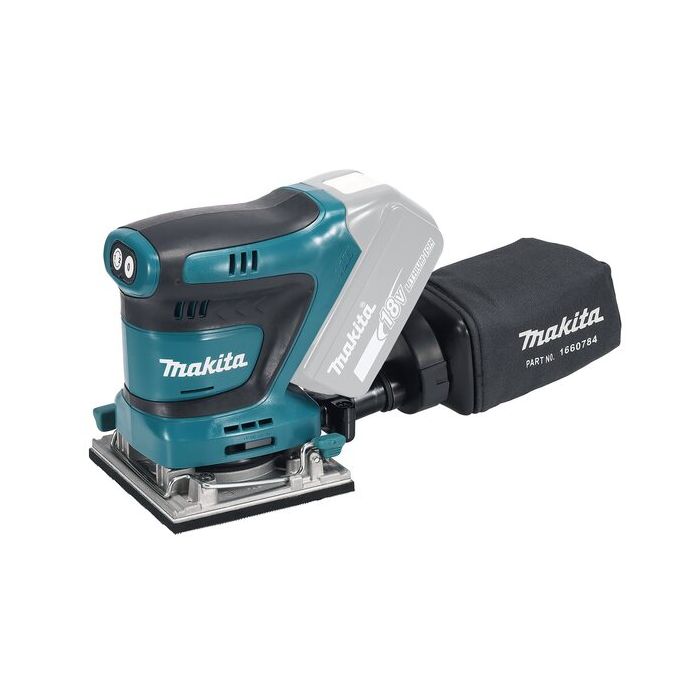 Foto von Makita Akku-Schwingschleifer DBO484Z 18 Volt, ohne Akkus und Ladegerät Foto von Makita Akku-Schwingschleifer DBO484Z 18 Volt, ohne Akkus und Ladegerät
