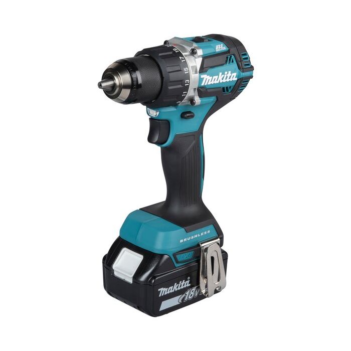 Foto von Makita Akku-Bohrschrauber DDF484JX1 18 Volt, kompl mit 2 x 5,0 Ah / 1x 3,0 Ah Akkus Foto von Makita Akku-Bohrschrauber DDF484JX1 18 Volt, kompl mit 2 x 5,0 Ah / 1x 3,0 Ah Akkus
