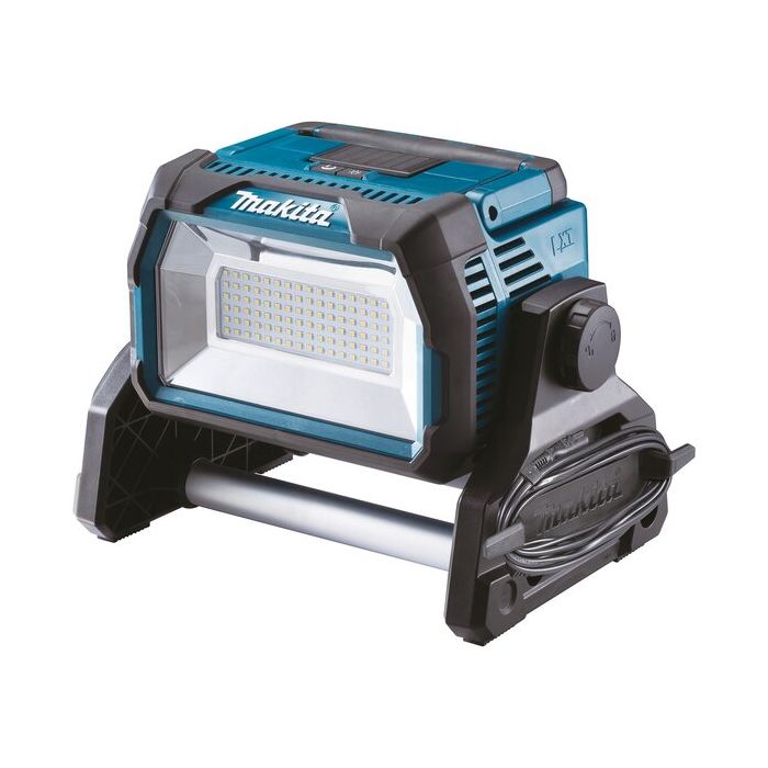 Foto von Makita Akku-LED-Baustrahler DEADML809 für 2x 18 Volt Akkus, ohne Akku, ohne Ladegerät Foto von Makita Akku-LED-Baustrahler DEADML809 für 2x 18 Volt Akkus, ohne Akku, ohne Ladegerät