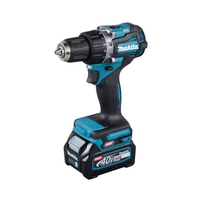 Foto von Makita 40 Volt Akku-Bohrschrauber DF002GZ, max 70 Nm in 21 Stufen, 13mm Bohrfutter, 2 Gang Getriebe Foto von Makita 40 Volt Akku-Bohrschrauber DF002GZ, max 70 Nm in 21 Stufen, 13mm Bohrfutter, 2 Gang Getriebe