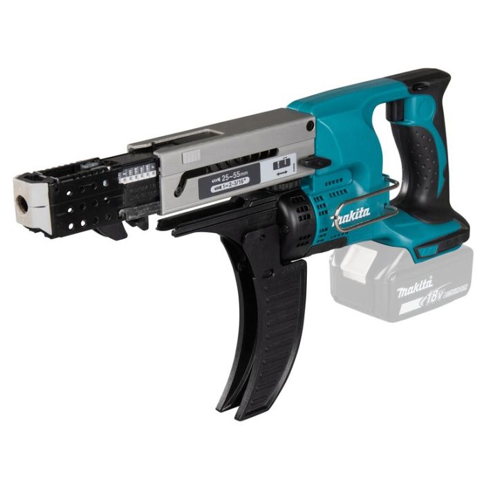 Foto von Makita Akku-Magazinschrauber DFR550Z für 18 Volt Akkus, ohne Akkus, ohne Ladegerät Foto von Makita Akku-Magazinschrauber DFR550Z für 18 Volt Akkus, ohne Akkus, ohne Ladegerät