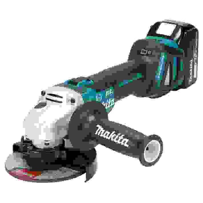 Foto von Makita Akku-Einhandwinkelschleifer DGA513RT3J 18 Volt, mit 3 Akkus 5,0 Ah, Ladegerät Foto von Makita Akku-Einhandwinkelschleifer DGA513RT3J 18 Volt, mit 3 Akkus 5,0 Ah, Ladegerät