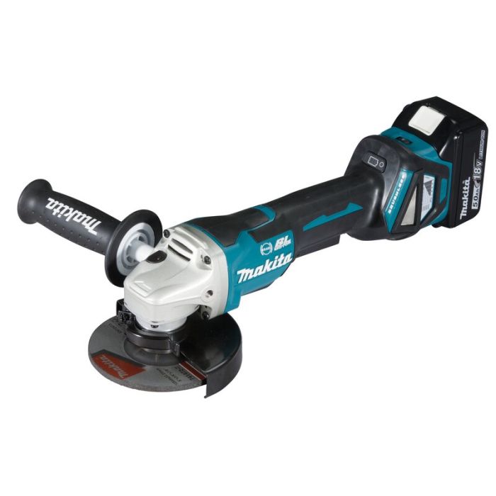 Bild von Makita Akku-Winkelschleifer DGA517RTJ 18 Volt,2 x 5 Ah Akku, Schnellladegerät Bild von Makita Akku-Winkelschleifer DGA517RTJ 18 Volt,2 x 5 Ah Akku, Schnellladegerät