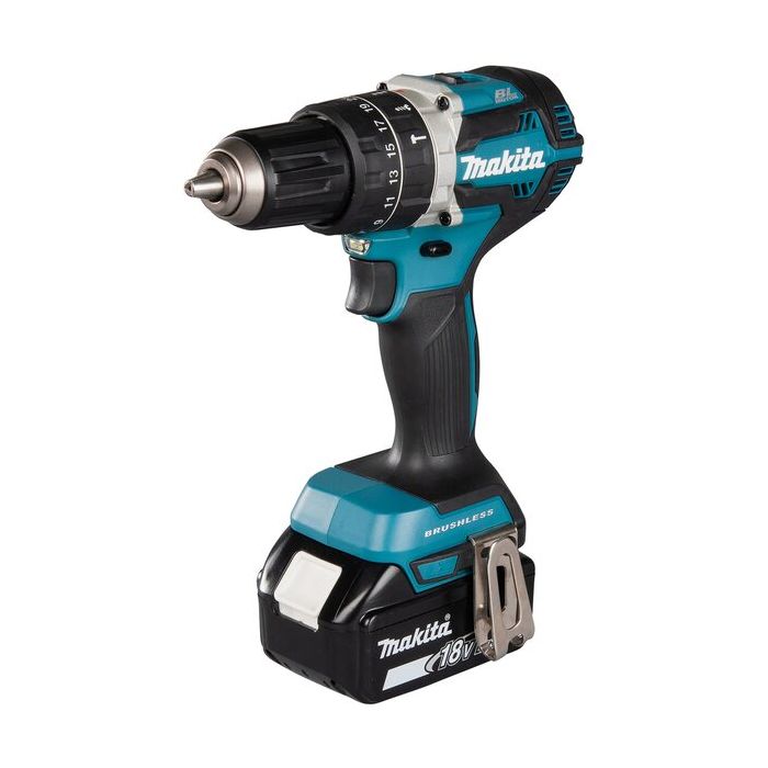 Bild von Makita Akku-Schlagbohrschrauber DHP484RTJ mit 18 Volt 2x 5,0 Ah Akkus und 1x Ladegerät Bild von Makita Akku-Schlagbohrschrauber DHP484RTJ mit 18 Volt 2x 5,0 Ah Akkus und 1x Ladegerät
